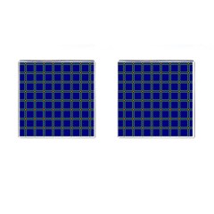 Background Pattern Design Geometric Cufflinks (square) by Sudhe
