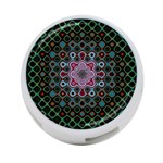 Digital Art Background Colors 4-Port USB Hub (Two Sides) Front