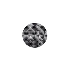 Monochrome Geometric Herringbone Seamless Pattern Vector 1  Mini Buttons by Sudhe