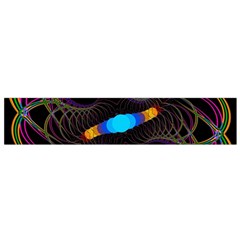 Fractal Artwork Abstract Background Small Flano Scarf by Sudhe