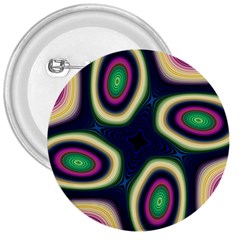 Abstract Artwork Fractal Background Art Pattern 3  Buttons by Sudhe