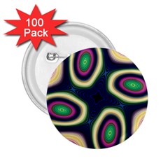 Abstract Artwork Fractal Background Art Pattern 2 25  Buttons (100 Pack)  by Sudhe
