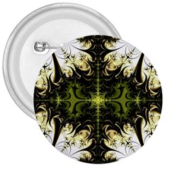 Abstract Fractal Pattern Artwork 3  Buttons by Sudhe
