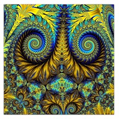 Abstract Art Fractal Creative Large Satin Scarf (square) by Sudhe