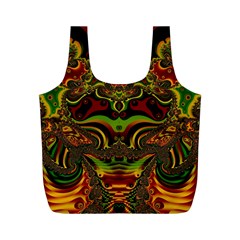 Fractal Art Artwork Design Art Pattern Full Print Recycle Bag (m) by Pakrebo