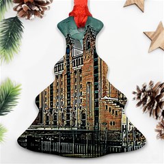 Architecture City Building Travel Ornament (christmas Tree)  by Wegoenart