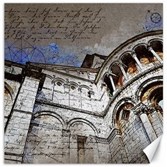Building Architecture Columns Canvas 16  X 16  by Wegoenart