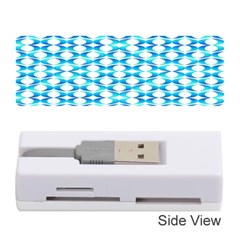 Fabric Geometric Aqua Crescents Memory Card Reader (stick) by Bajindul