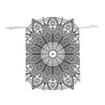 Mandala Meditation Zen Flower Yoga Lightweight Drawstring Pouch (M) Front
