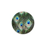 Peacock Feathers Peacock Bird Golf Ball Marker Front