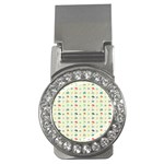 Clouds And Umbrellas Seasons Pattern Money Clips (CZ)  Front