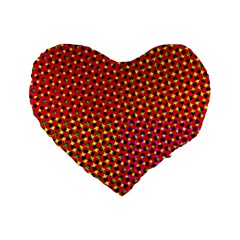 Pattern Textile Structure Abstract Standard 16  Premium Flano Heart Shape Cushions by Pakrebo