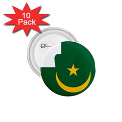 Mauritania Flag Map Geography 1 75  Buttons (10 Pack) by Sapixe