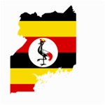 Uganda Flag Map Geography Outline Large Garden Flag (Two Sides) Front