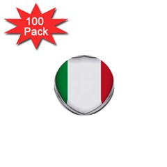 Flag Italy Country Italian Symbol 1  Mini Buttons (100 Pack)  by Sapixe