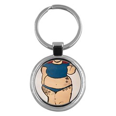 Sexy N Sassy Key Chain (round) by Abigailbarryart