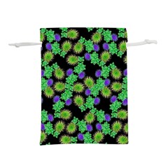 Flowers Pattern Background Lightweight Drawstring Pouch (s) by HermanTelo