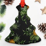 Pineapples pattern Christmas Tree Ornament (Two Sides) Back