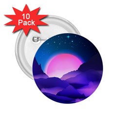 Mountain Sunrise Mountains Sunrise 2 25  Buttons (10 Pack)  by Simbadda