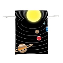Solar System Planets Sun Space Lightweight Drawstring Pouch (s) by Simbadda