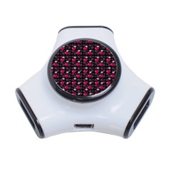 Cherries An Bats Black 3-port Usb Hub by snowwhitegirl