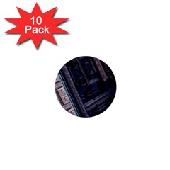 Fractal 3d Pattern Graphics Model 1  Mini Buttons (10 Pack)  by Simbadda