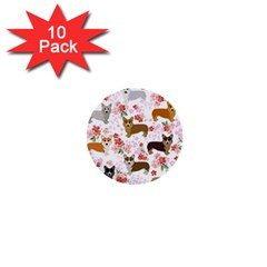 Corgis Corgi Pattern 1  Mini Buttons (10 Pack)  by Sudhe