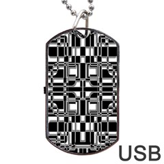Bw 2 Dog Tag Usb Flash (two Sides) by ArtworkByPatrick