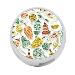 Surface Pattern  Vintage Christmas Ornaments 4-port Usb Hub (one Side) by Sudhe