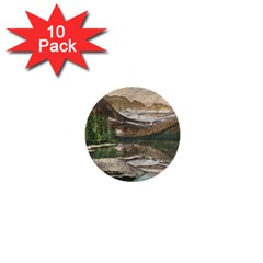 Glacier National Park Scenic View 1  Mini Buttons (10 Pack)  by Simbadda