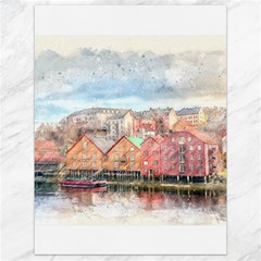 Architecture City Buildings River Canvas 18  X 24  by Simbadda