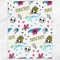 Emo Teens Doodle Seamless Canvas 18  X 24  by Vaneshart