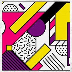 Memphis Colorful Background With Stroke Canvas 16  X 16  by Vaneshart