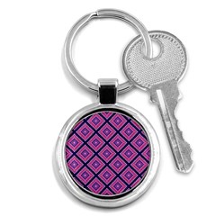 Ethnic Seamless Pattern Tribal Line Print African Mexican Indian Style Key Chain (round) by Vaneshart