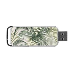 Vector Palm Leaves Pattern  Illustration Portable Usb Flash (two Sides) by Vaneshart