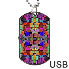 Abstract-a-4 Dog Tag Usb Flash (two Sides) by ArtworkByPatrick