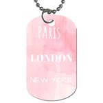 Paris, London, New York Dog Tag (Two Sides) Front