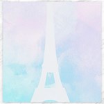 Pastel Eiffel s Tower, Paris Canvas 20  x 20  19 x19.27  Canvas - 1