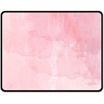 Pink blurry pastel watercolour ombre Fleece Blanket (Medium)  60 x50  Blanket Front