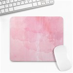 Pink blurry pastel watercolour ombre Large Mousepads Front
