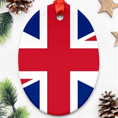 Uk Flag Oval Ornament (two Sides) by FlagGallery