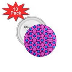 Pattern Pink Stars Texture Seamless 1 75  Buttons (10 Pack) by Simbadda