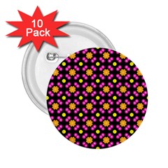 Pattern Colorful Texture Design 2 25  Buttons (10 Pack)  by Simbadda