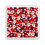 Nicholas Santa Christmas Pattern Memory Card Reader (Square) Front