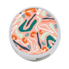 Organic Forms And Lines Seamless Pattern 4-port Usb Hub (two Sides) by Vaneshart