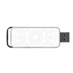 Circle Vector Background Abstract Portable USB Flash (Two Sides) Front