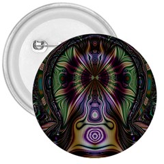 Digital Art Fractal Artwork 3  Buttons by Wegoenart