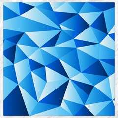 Triangles Abstract Blue Canvas 12  X 12  by Vaneshart
