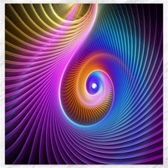 3d Abstract Fractal Bright Canvas 12  X 12  by Vaneshart