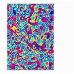 Ripple Motley Colorful Spots Abstract Large Garden Flag (Two Sides) Back